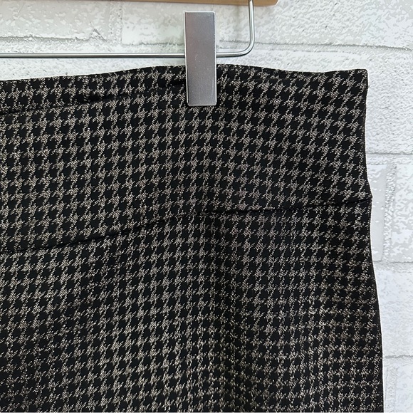 Rachel Zoe Black Metallic Houndstooth Ankle Pants - Picture 3 of 10